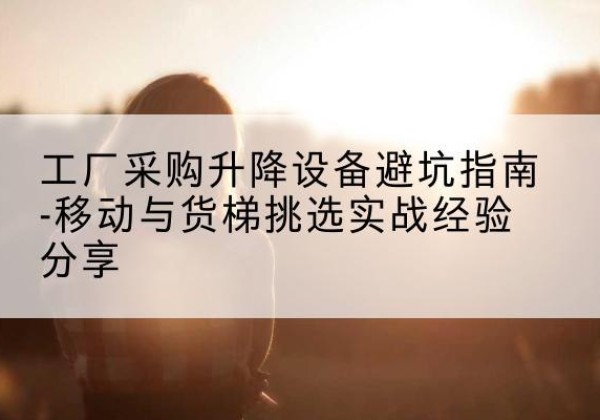 分宜移动式升降机怎么选-工厂采购升降设备避坑指南-移动与货梯挑选实战经验分享